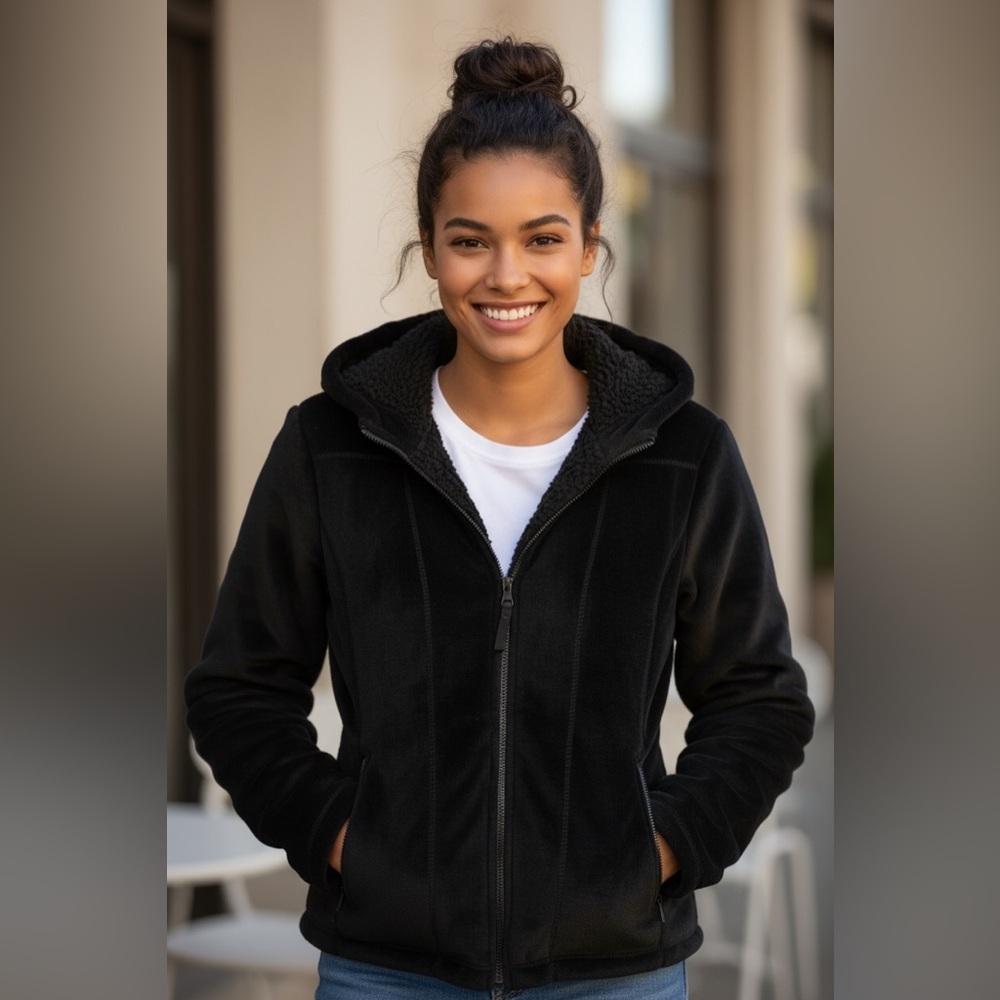 Weatherproof Women's Black Teddy Jacket